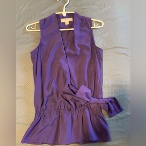 Michael Kors XS purple sleeveless blouse